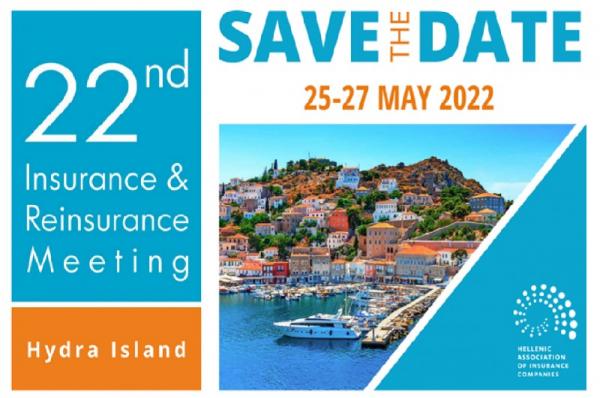 Στην Ύδρα  από 25 ως 27 Μαϊου 2022 το 22ο Ασφαλιστικό και Αντασφαλιστικό Meeting