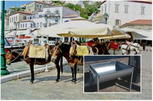 Τοποθετήθηκε η ποτίστρα για τα ιπποειδή στο λιμάνι της Ύδρας