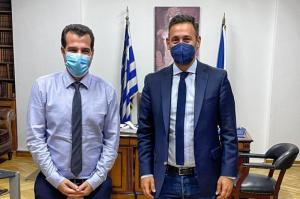 Συνάντηση του Γιάννη Μελά με τον Υπουργό Υγείας Θάνο Πλεύρη
