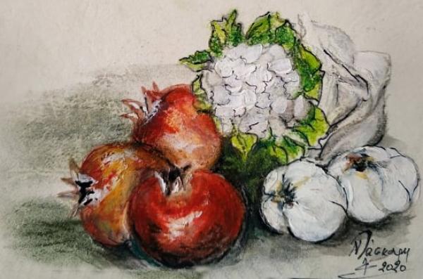 Η ζωγράφος Νέλλη Λάσκαρη εύχεται Χρόνια Πολλά με την υπέροχη κάρτα της!