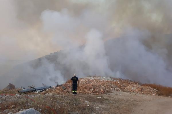 Τα αίτια  της πυρκαγιάς στο Μανδράκι διερευνά η Διεύθυνση Αντιμετώπισης Εγκλημάτων Εμπρησμού