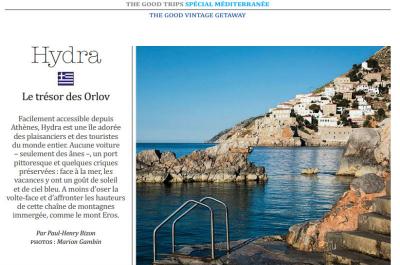 Γαλλικό περιοδικό κάνει αφιέρωμα στην Ύδρα και μαγνητίζει τους επισκέπτες