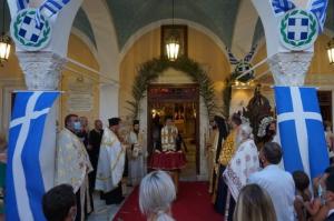 Γιορτή Κοιμήσεως Θεοτόκου - Με λαμπρότητα και ευλάβεια ο Μέγας Πανηγυρικός Εσπερινός στον Ι. Καθεδρικό Ναό