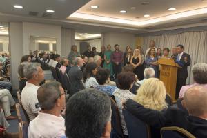 Με επιτυχία  η προεκλογική ομιλία του Γιώργου Κουκουδάκη στον Πειραιά