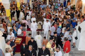 Με λαμπρότητα η λιτάνευση της Ιερής Εικόνας της Παναγίας Φανερωμένης στην Ύδρα