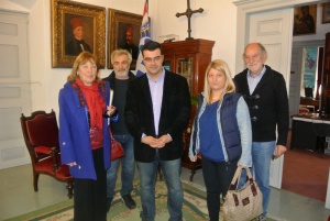 Συνάντηση της Βουλευτού Ε. Σταματάκη με τον Δήμαρχο Ύδρας Γ. Κουκουδάκη