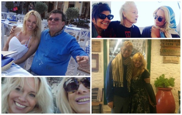 Pamela Anderson και Vivienne Westwood στην Ύδρα για την κολεξιόν της διάσημης σχεδιάστριας