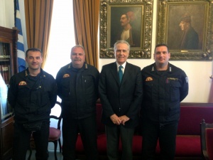 Επίσκεψη Κλιμακίου Πυροσβεστικής Ναυπλίου στο Δήμο Ύδρας