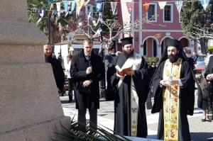 Στον πανηγυρίζοντα  Ι. Ενοριακό Ναό του Ευαγγελισμού στην Κυψέλη Αιγίνης παρέστη ο Πρωτοσύγκελλος Αρχιμανδρίτης π. Νεκτάριος Δαρδανός.