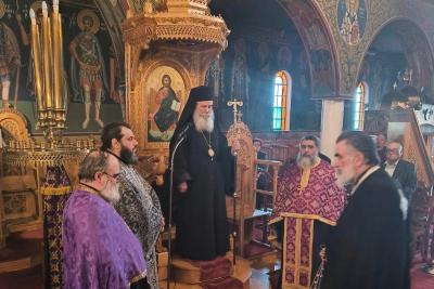 O Σεβ. Ποιμενάρχης μας κ. ΕΦΡΑΙΜ χοροστάτησε στον Γ’ Κατανυκτικό Εσπερινό στον Ι. Ναό των Αγίων Κωνσταντίνου και Ελένης Πόρου