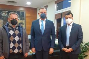 Συνάντηση Δημάρχου Ύδρας Γ. Κουκουδάκη με τον Γενικό Γραμματέα του Υπουργείου Πολιτισμού Γ. Διδασκάλου