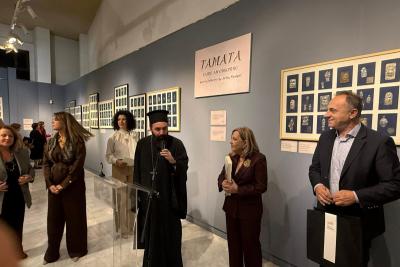 Με λαμπρότητα  εγκαινιάστηκε στη Λαμία η Έκθεση “ΤΑΜΑΤΑ” από τη συλλογή της Λόλας Νταϊφά και του Ιερού Καθεδρικού Ναού Ύδρας