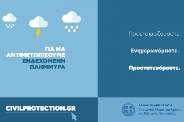 Προστασία από πλημμυρικά φαινόμενα - Ενημερωτικό σποτ του Υπ. Κλιματικής Κρίσης και Πολιτικής Προστασίας
