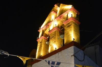 Ο Γ.Α.Ε. πρωτ.π. Ακίνδυνος Δαρδανός στον Μ. Πανηγυρικό Εσπερινό της Ενορίας του Τιμίου Προδρόμου Καμινίων Ύδρας