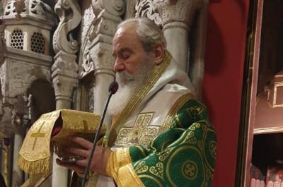 Ο Σεβασμιότατος  κ. Εφραίμ ιερούργησε σήμερα, Κυριακή προ της του Χριστού Γεννήσεως στον Ιερό Καθεδρικό Ναό