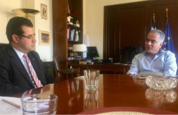 Δελτίο Τύπου του ΥΠΕΣ για τη συνάντηση Π. Σκουρλέτη και Γ. Κουκουδάκη