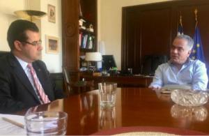 Δελτίο Τύπου του ΥΠΕΣ για τη συνάντηση Π. Σκουρλέτη και Γ. Κουκουδάκη