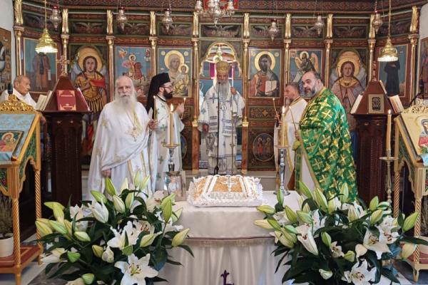 Tο Σάββατο  19 Ιουλίου ο Σεβ. ποιμενάρχης μας κ. ΕΦΡΑΙΜ ιερούργησε και μίλησε διδακτικά περί των Ι. Μνημοσύνων στον Eνοριακό Ναό Αγ. Δημητρίου Ύδρας