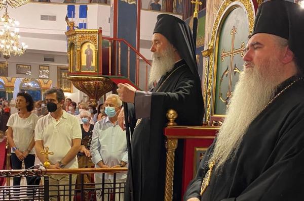 Ο Μητροπολίτης ΕΦΡΑΙΜ συγχοροστάτησε στον πανηγυρίζοντα Μητροπολιτικό Ναό Μεταμορφώσεως του Σωτήρος Καλαμαριάς