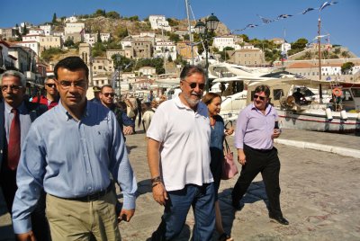 Από την επίσκεψη του Υπουργού Δημόσιας Τάξης Γιάννη Πανούση στην Ύδρα