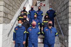 Ο Διοικητής Π.Υ. Νομού Αργολίδας Πύραρχος, Αναστάσιος Παππάς επισκέφτηκε τo Εθελοντικό Πυροσβεστικό Κλιμάκιο Ύδρας