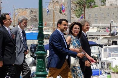 Στην Ύδρα  η πρόεδρος της Επιτροπής «Ελλάδα 2021», Γιάννα Αγγελοπούλου