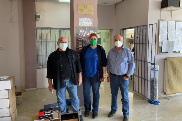 Ίδρυμα Αικατερίνης Λασκαρίδη: Υποστήριξη πυρόπληκτων με πλήρη τεχνολογικό εξοπλισμό στο ΕΠΑ.Λ. Ιστιαίας