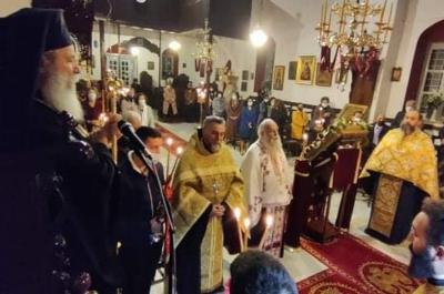 Ο Ποιμενάρχης ΕΦΡΑΙΜ χοροστάτησε στον πανηγυρίζοντα ενοριακό Ι. Ναό της Αγίας Βαρβάρας Ύδρας