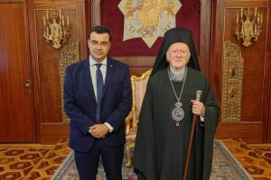 Εσπερίδα   για την Υδραϊκή Κοινότητα της Κωνσταντινούπολης και συνάντηση με την Α.Θ.Π. τον Οικουμενικό Πατριάρχη κ.κ. Βαρθολομαίο