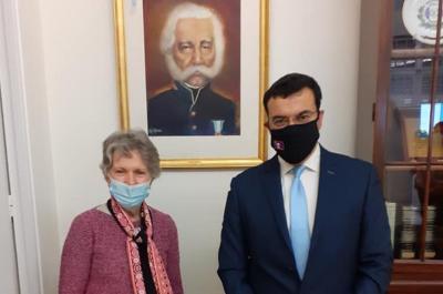 Συνάντηση Γ. Κουκουδάκη με την Πρέσβη της Δημοκρατίας της Αργεντινής