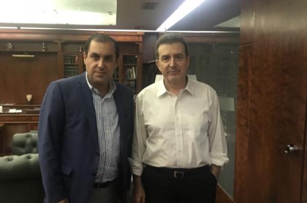 Σύσκεψη Χρυσοχοΐδη - Κατσαφάδου στο Υπουργείο Προστασίας του Πολίτη