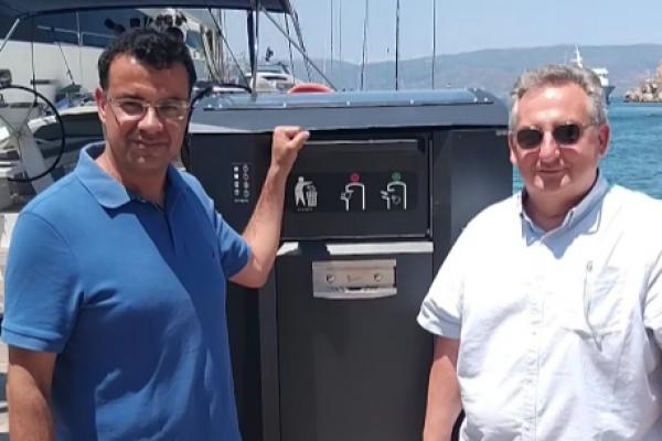 Χορηγία Myriad USA:  Τέσσερις έξυπνοι κάδοι για την καθαριότητα της Ύδρας