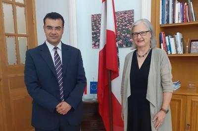 Με την Πρέσβη της Αυστρίας στην Αθήνα Hermine Poppeller συναντήθηκε ο Δήμαρχος Ύδρας Γ. Κουκουδάκης