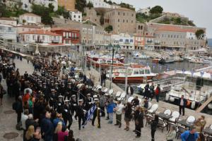 Με λαμπρότητα γιορτάστηκε στην Ύδρα η εθνική επέτειος της 25ης Μαρτίου