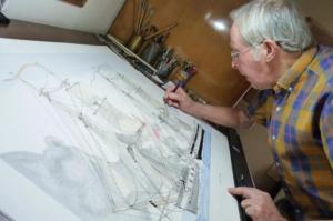 ΕΛ.Ι.Ν.ΙΣ:  Έκθεση ζωγραφικής με έργα του Παναγιώτη Μαστραντώνη στο Θωρηκτό "Γ. Αβέρωφ"