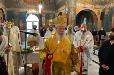 Ο Μητροπολίτης ΕΦΡΑΙΜ ιερούργησε και μίλησε στον Ι. Ναό Αγίων Αποστόλων Ηλιοκάστρου Ερμιονίδας