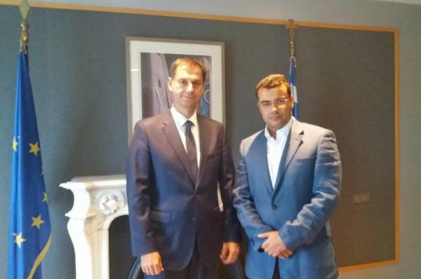 Με τον Υπουργό Τουρισμού Χάρη Θεοχάρη συναντήθηκε ο Δήμαρχος Ύδρας Γιώργος Κουκουδάκης