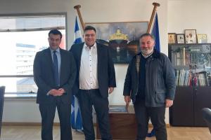 Τον Αντιπεριφερειάρχη Νήσων Γιάννη Βουτσινά συνάντησε ο Δήμαρχος Ύδρας Γιώργος Κουκουδάκης