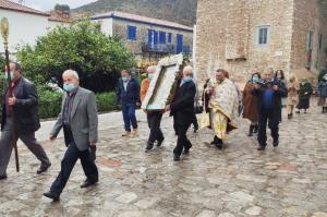 Η εορτή  της Αγίας Βαρβάρας στον κεντρικό Ι. Ναό του Αγίου Γεωργίου Ύδρας