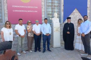 Στο τρισάγιο  για τον Αντώνιο Λιγνό, ο Γ.Α.Ε. Πρωτ.π. Ακίνδυνος Δαρδανός εκπροσωπώντας τον Μητροπολίτη Ύδρας κ. ΕΦΡΑΙΜ