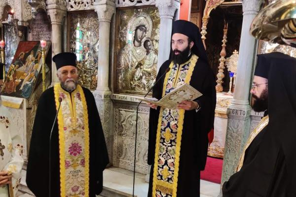 Στην Δοξολογία  και τις εκδηλώσεις των Μιαουλείων τον Μητροπολίτη κ. ΕΦΡΑΙΜ εκπροσώπησε ο Πρωτοσύγκελλος Αρχιμ. π. Νεκτάριος Δαρδανός