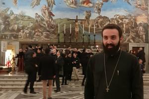 Στην Capella Sistina o π. Νεκτάριος Δαρδανός σε επίσημη επίσκεψη του Κολλεγίου Capranica