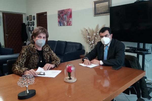 Συνάντηση Γ. Κουκουδάκη με την Γ. Γραμματέα του Υπουργείου Αγροτικής Ανάπτυξης και Τροφίμων Χ. Καλογήρου