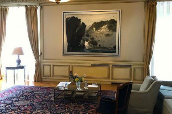 Πίνακας του Παναγιώτη Τέτση κοσμεί από σήμερα το Μέγαρο Μαξίμου