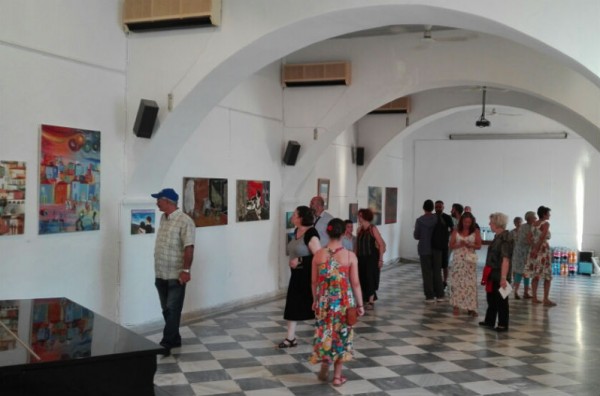 Πραγματοποιήθηκαν τα εγκαίνια της ομαδικής έκθεσης των ζωγράφων της Ύδρας