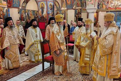 Τελέστηκε Τρισαρχιερατική  Θ. Λειτουργία για τα Ονομαστήρια του Σεβασμιότατου Ποιμενάρχη μας κ. ΕΦΡΑΙΜ