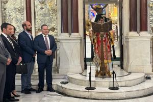 Μανώλης Καραμήτσος:  "Είχαμε την τιμή και τη χαρά να γιορτάσουμε με λαμπρότητα στον Πειραιά τον πολιούχο της Ύδρας μας"