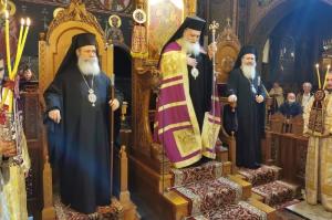 Ο Μητροπολίτης ΕΦΡΑΙΜ  συγχοροστάτησε στον Μ. Πολυαρχιερατικό Εσπερινό στον Καθεδρικό Ναό Θ. Αναλήψεως Κατερίνης