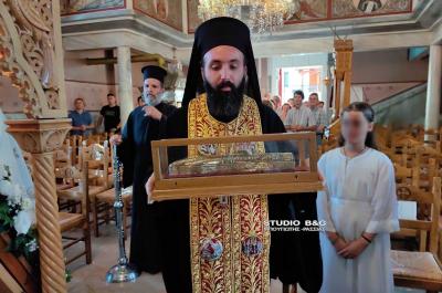 Με υποδοχή Λειψάνων του Αγ. Νεκταρίου η Εορτή της Αγίας Τριάδος στο Λυγουριό Αργολίδας