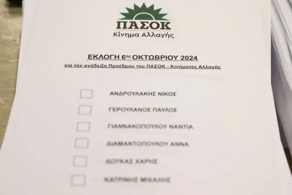 Τα αποτελέσματα  των εκλογών στην Ύδρα για την ανάδειξη νέου Προέδρου του ΠΑΣΟΚ